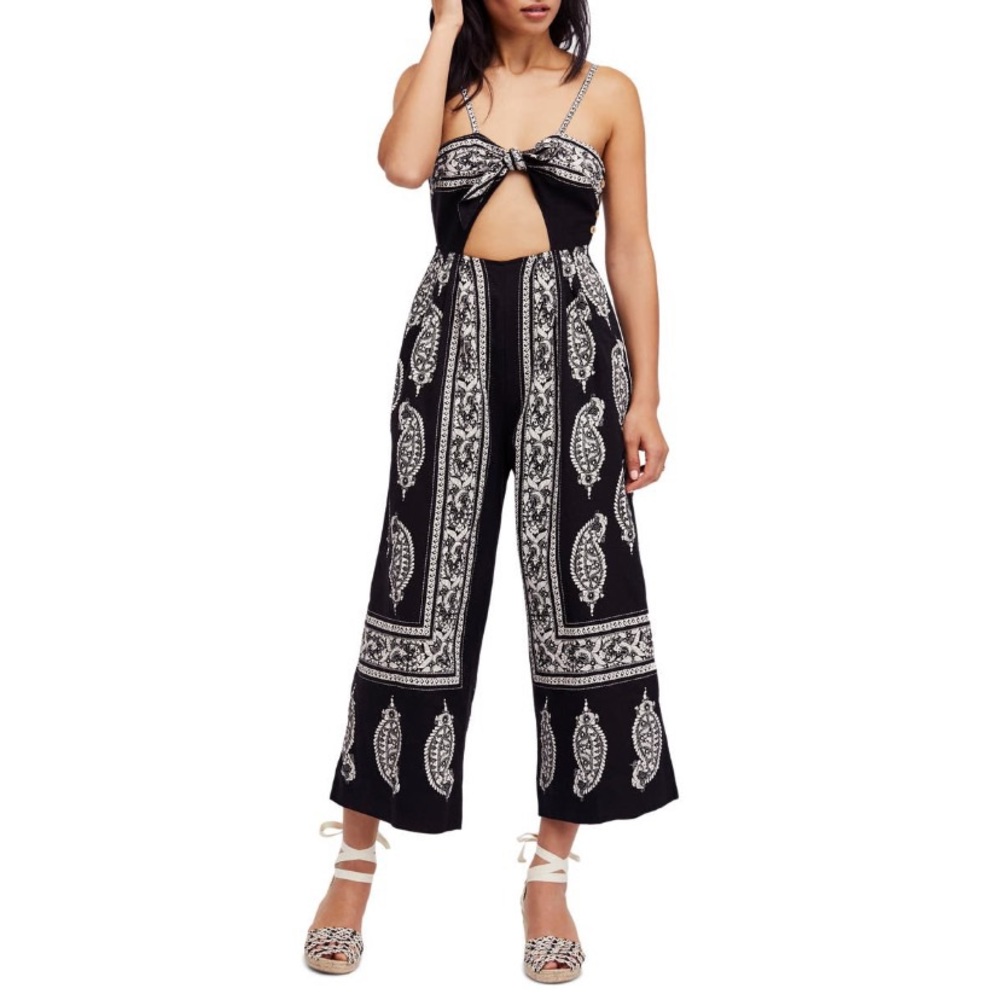 Free People, Feel The Sun Jumpsuit Black S:12 NWT!